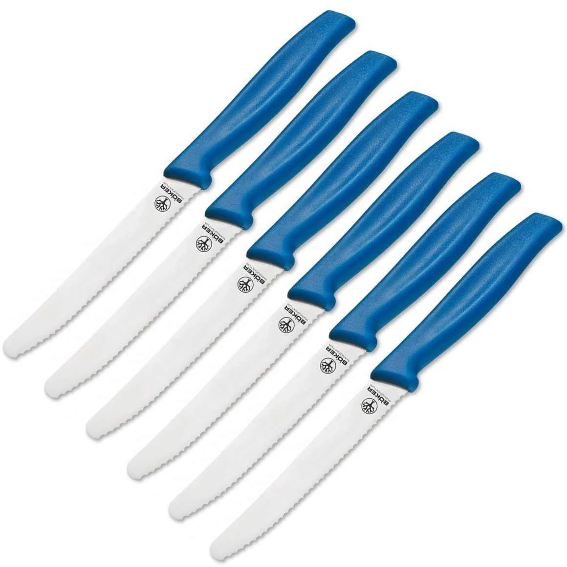 BÖKER BRÖTCHENMESSER BLAU SET 6 STÜCKE 03BO007 1 BÖKER BRÖTCHENMESSER BLAU SET 6 STÜCKE 03BO007