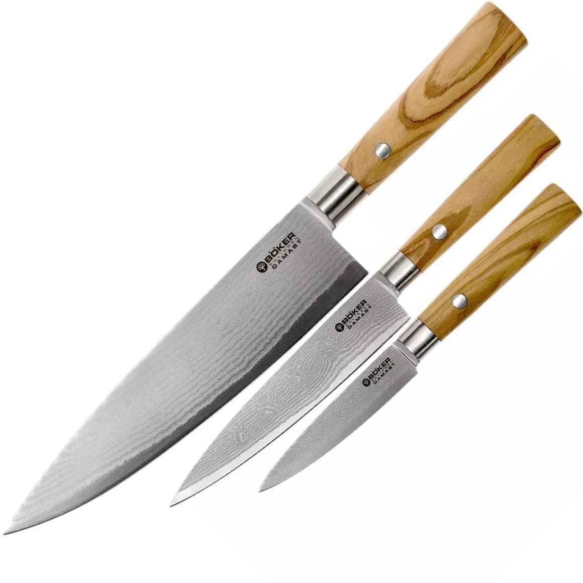 Böker Manufaktur 130440SET Set Kochmesser 3 St. 1 Böker Manufaktur 130440SET Set Kochmesser 3 St.