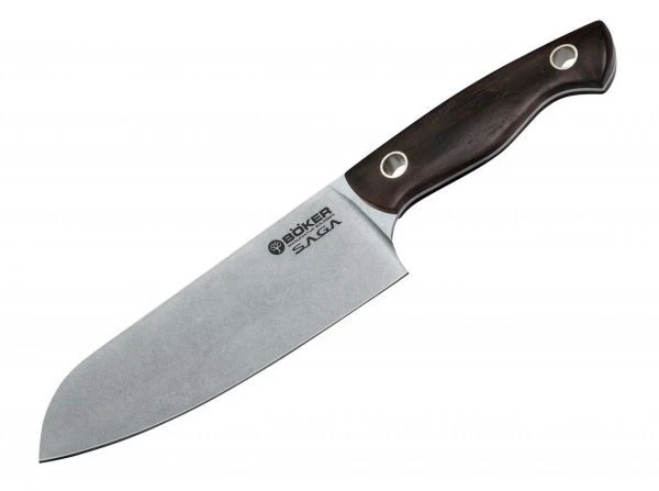 Böker Manufaktur 130366 Saga Santoku Griff Aus Grenadillholz 2 Böker Manufaktur 130366 Saga Santoku Griff Aus Grenadillholz – Bild 2
