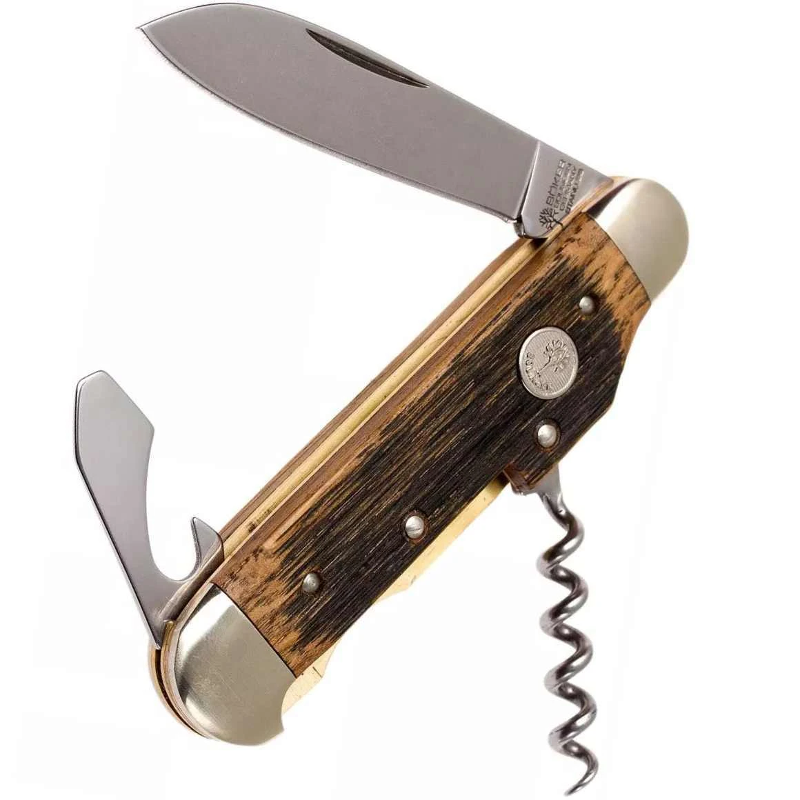 Böker Manufaktur 110185 Winzermesser Griff Aus Eichenholz, Neusilber 1 Böker Manufaktur 110185 Winzermesser Griff Aus Eichenholz, Neusilber